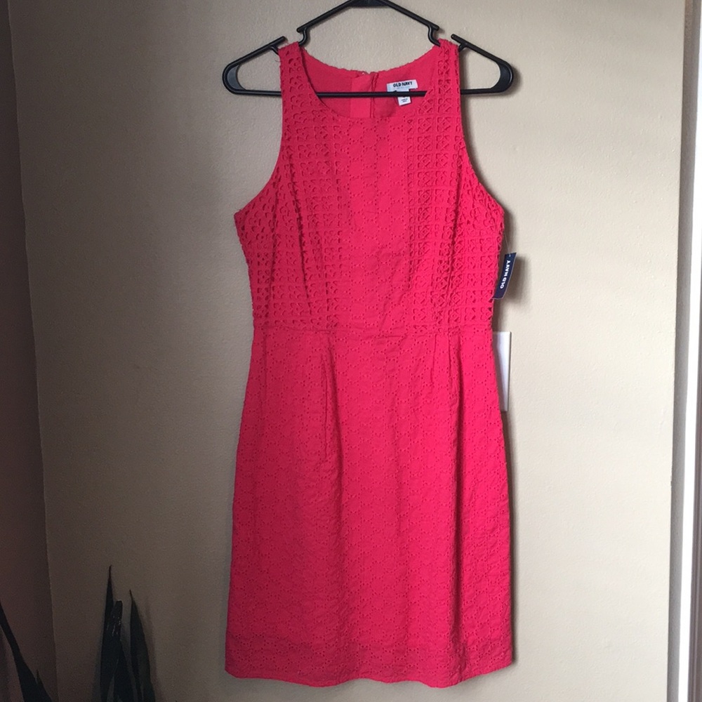Barbie pink lace eyelet dress